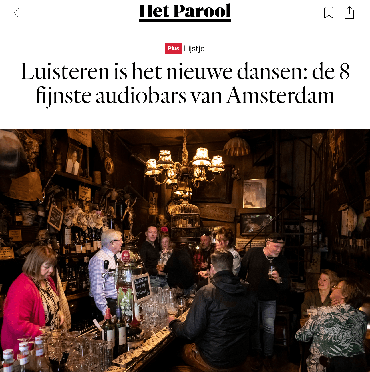 KIKUNO in Het Parool — detail 1